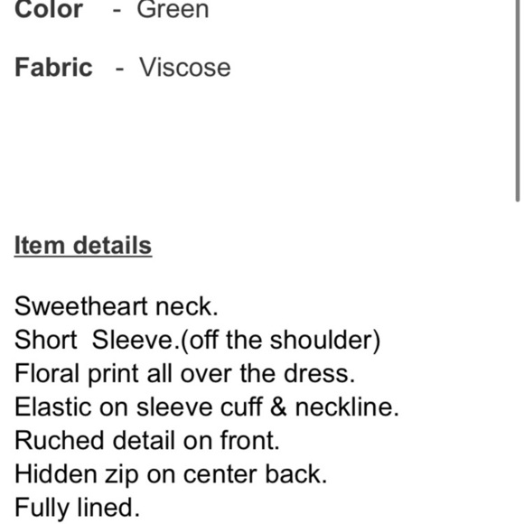 NWOT URBAN OUTFITTERS FLORAL PRINTED RUCHED MINI OFF THE SHOULDER DRESS GREEN - Picture 13 of 13